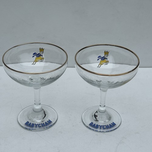 Pair vintage babycham - pair, of