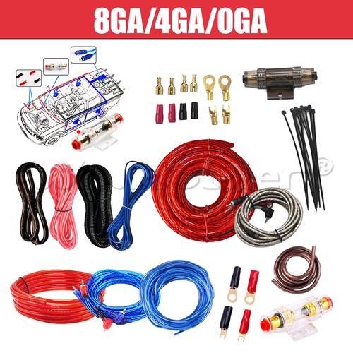 Amplifier power wire kit 8 - amplifier,