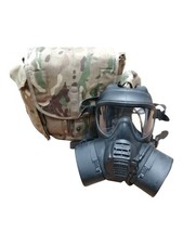 British Army GSR Gas Mask With Respirator Filters Military Haversack