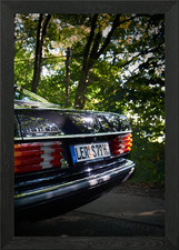 Black Mercedes 560 SEL Framed