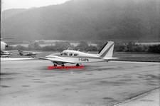 PIPER TWIN COMANCHE.,   I-GAPA,  Lugano 1973,   35mm B/w NEGATIVE