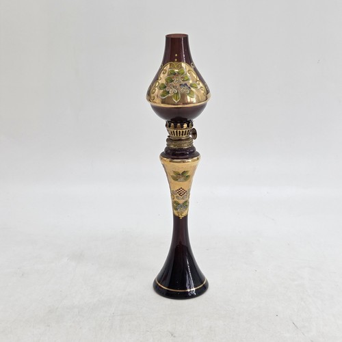 Glass oil lamp - oil,