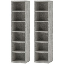 HOMCOM Set of 2 CD Storage