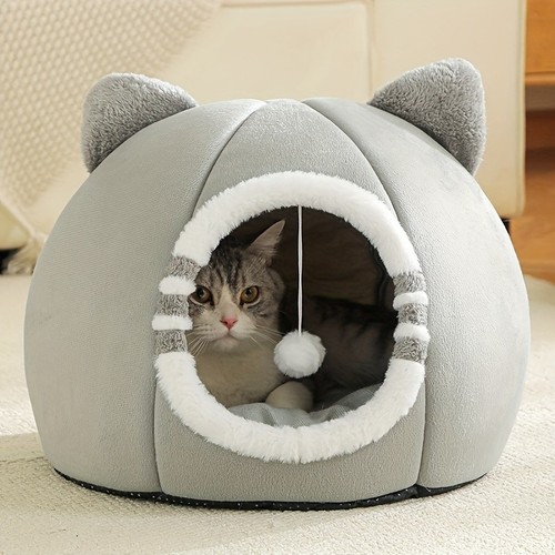 Deep sleeping cat bed cave - deep,