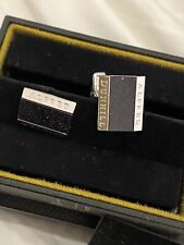 Alfred Dunhill Cufflinks 925 Sterling Silver Galaxy Stone with Presentation Box