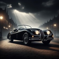 Jaguar XK120 Birthday Card or