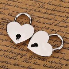 2 Sets Heart Shaped Padlock &