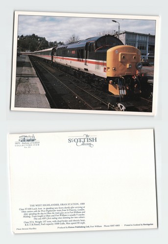 Vintage postcard oban station - vintage,