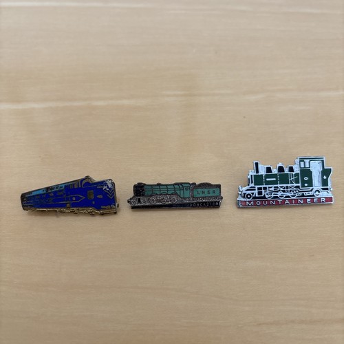 Old railway pin badges - old,