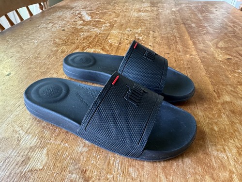 Womens fit flop black sliders - womens,