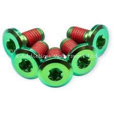 5x Green Titanium Rear Disc