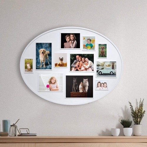 Plastic oval picture - plastic,
