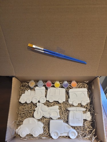 Children plaster paint sets - children's,