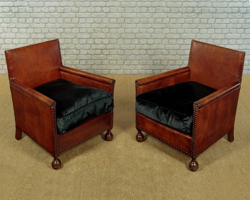 Pair small leather - pair, of