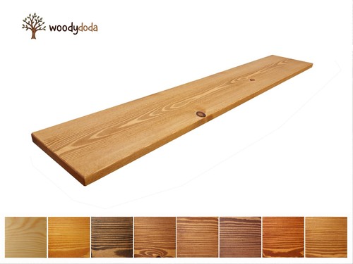 Redwood floating shelf - redwood,
