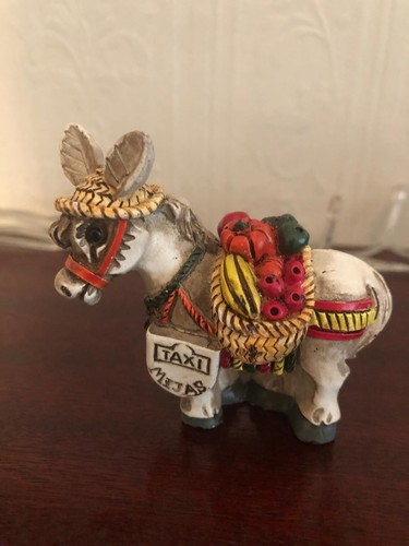 Donkey taxi mijas figurine - donkey,