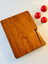 Vintage J.E. Prickett & Son Cutting Board with Matching Cheese Knife