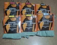 New M&S Ladies Green Thermal