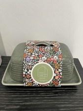Scandi Home Green  Butter Dish