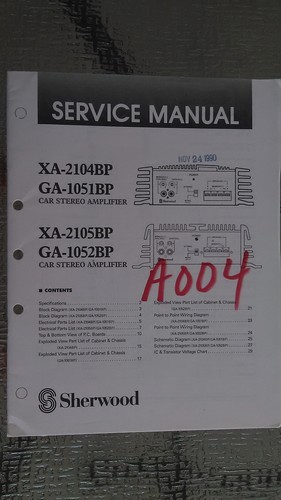 Sherwood 2104bp 2105bp - xa-2104bp,