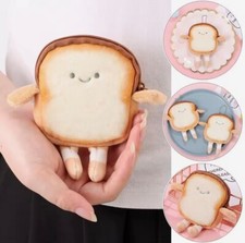 Mini Toast Bread Coin Purse Kids Purse Boys Wallet Cute Headphone Case Mini Bag