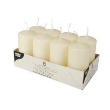 CREAM PILLAR CANDLES 50 X 100