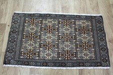 Old Handmade Persian Tribal Rug 85 x 47cm Hand Knotted Wool Rug
