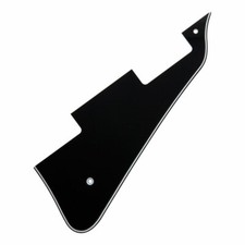 Hosco Les Paul 3 Ply Style Scratchplate/Pickguard with Bracket (Black)