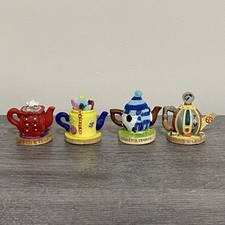Tetley's Miniature Teapots 4x