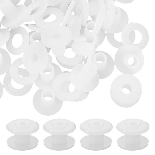 White plastic windmill string - white,
