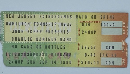 Charlie daniels band - charlie, ticket