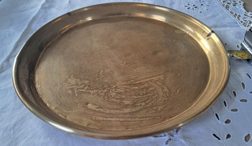 Vintage round brass - vintage,