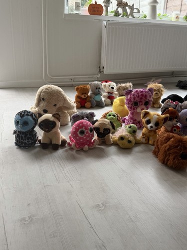 Large mixed plush soft toy - mixed,