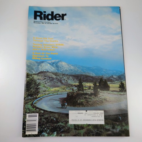Rider november 1981 motorcycle - rider,