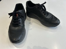 Prada Men’s Black And Mesh Trainers Size 9 Uk