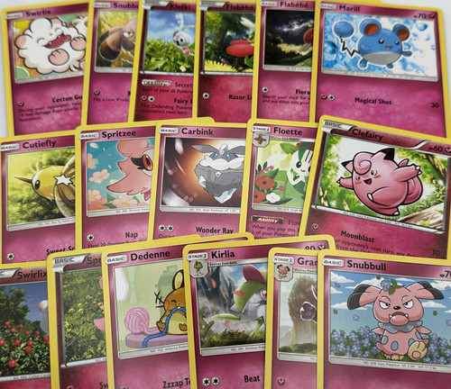 Pokemon fairy type cards - fairy,