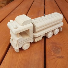 Wooden Toy Truck Tanker Made