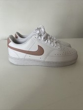 Nike Court Vision Pink And White Women’s Trainners Uk Size 6 NWOB #1852