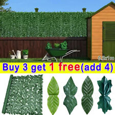 3/1M Artificial Hedge Ivy Leaves Garden Fence Balcony Privacy Screen Wall Panels