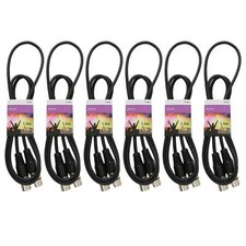 Pack Of 6 DMX Cables For DJ's