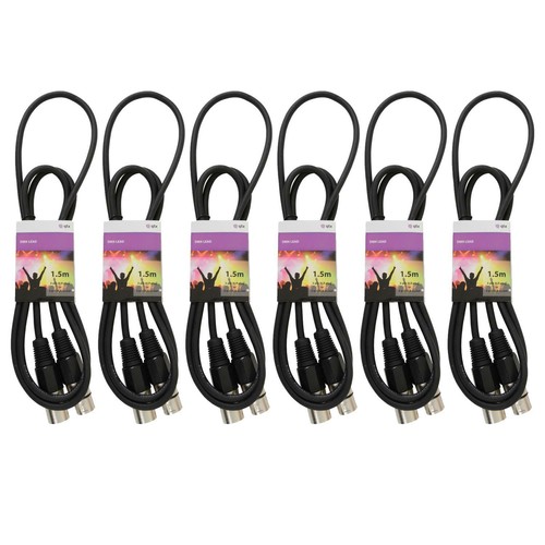 Pack dmx cables for dj - 6, dj's