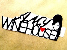 AMY WINEHOUSE , Music Celebrity 4½"X 2" inches Portrait Vinyl decal Sticker