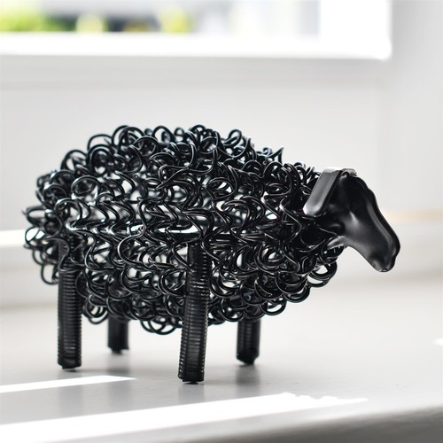 Metal sheep ornament - sheep, rustic