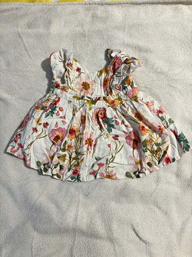 Next girls white floral smock - next,