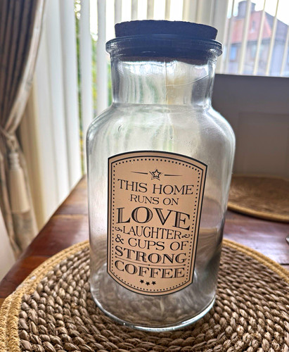 Glass storage jar - glass, 1l