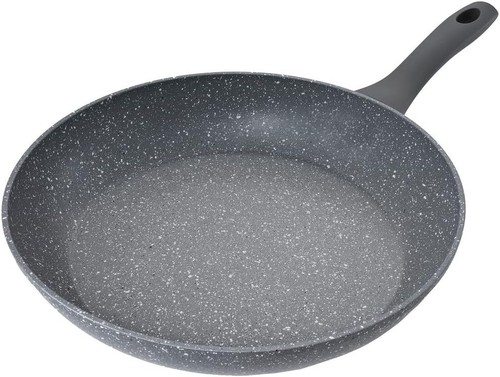 Grey black frying pan - black,