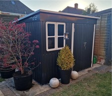Metal garden storage shed - metal,