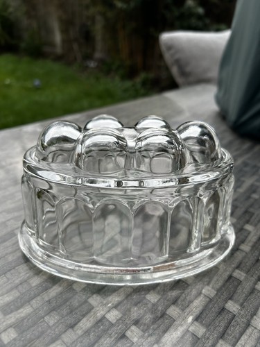 Vintage jelly mould glass - vintage,