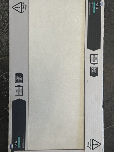 Wickes york white 30x60cm - white,