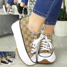 Ladies Canvas Womens Trainers